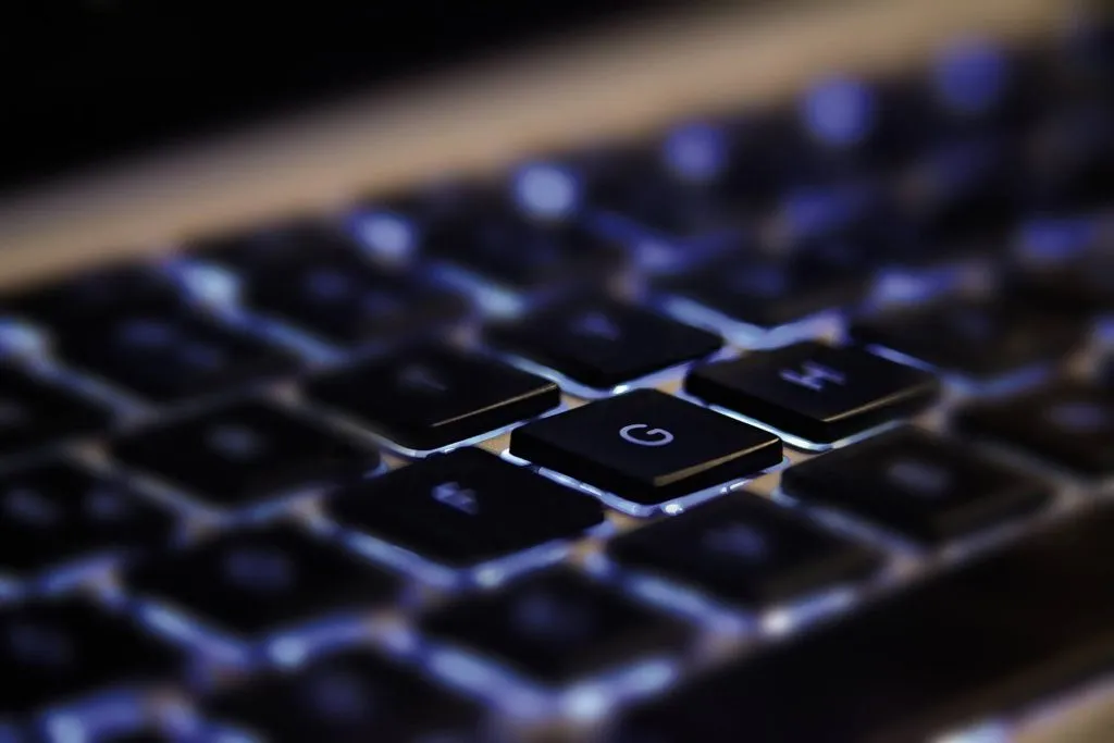 Imagen de un teclado de ordenador portatil